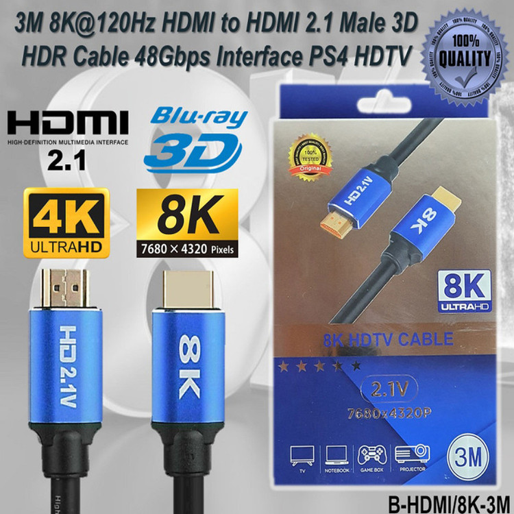 کابل HDMI مدل 2.1V طول 3 متر