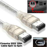 کابل رابط فایروایر 6 پین به 6 پین اویل مدل IEEE1394 طول 1.5 متر