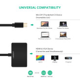 مبدل Mini Displayport به VGA/HDMI یوگرین مدل 10439