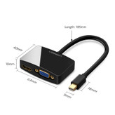 مبدل Mini Displayport به VGA/HDMI یوگرین مدل 10439