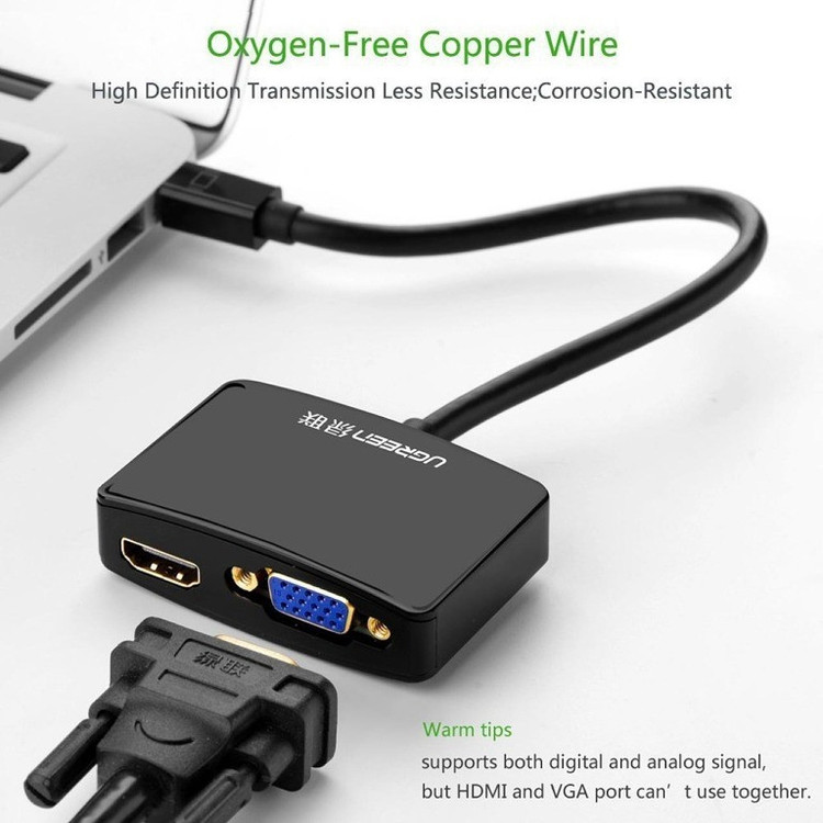 مبدل Mini Displayport به VGA/HDMI یوگرین مدل 10439