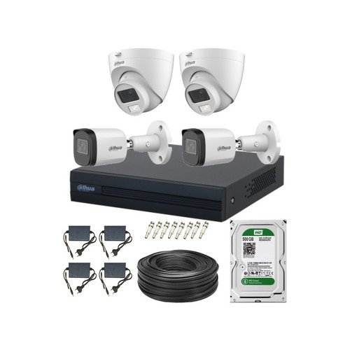 سیستم امنیتی 4 دوربین داهوا مدل 2mp