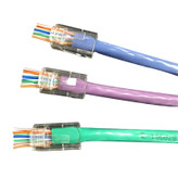 سوکت شبکه CAT6 مدل OPEN END بسته 25 عددی