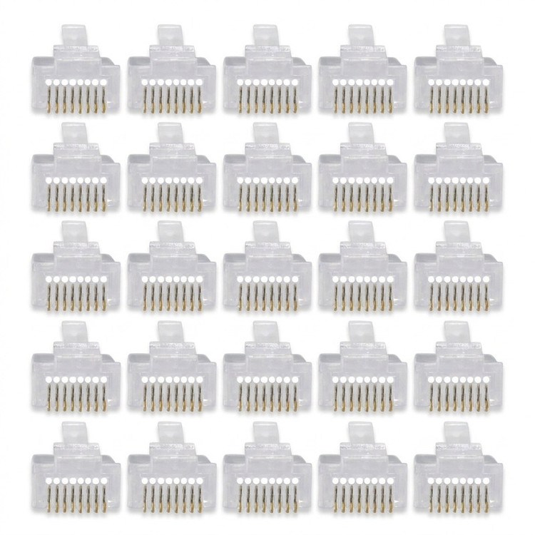 سوکت شبکه CAT6 مدل OPEN END بسته 25 عددی