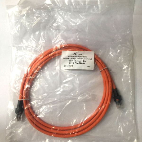 پچ کورد Cat6 نگزنس مدل P1AO20OK | UTP | طول ۲ متر | LSZH