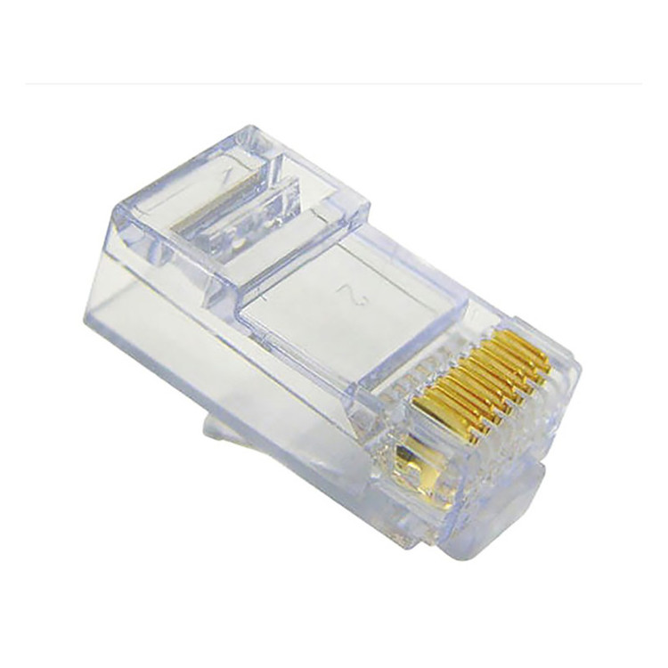 سوکت شبکه Cat6 UTP امپ مدل RJ45 | بسته ۱۰۰ عددی | کانکتور کریپتایپ