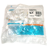 سوکت شبکه Cat6 UTP امپ مدل RJ45 | بسته ۱۰۰ عددی | کانکتور کریپتایپ