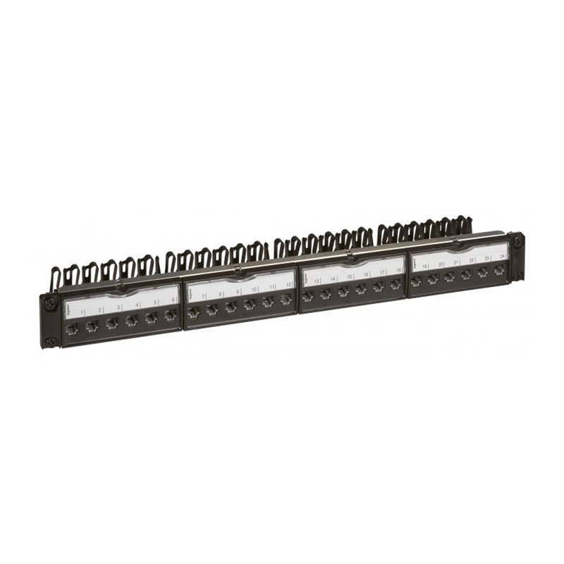 پچ پنل ۲۴ پورت لگراند مدل 33563 | Cat6 STP | ۱U رک‌مونت