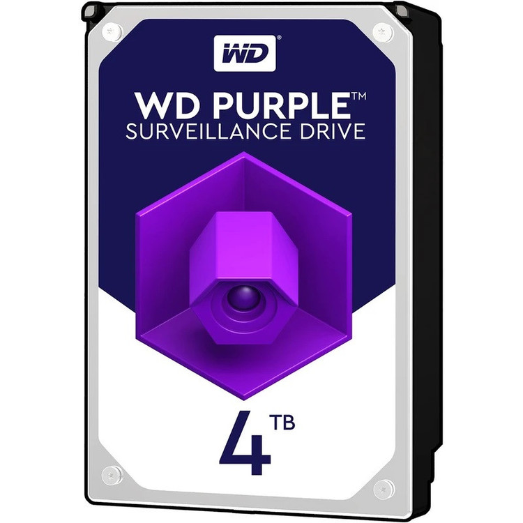 هارد دیسک اینترنال وسترن دیجیتال با رابط SATA مدل WD 4TB Purple 128MB SATA 6gb/s ظرفیت 4 ترابایت