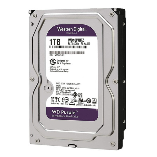 هارد دیسک اینترنال وسترن دیجیتال با رابط SATA 3.0 مدل WD10PURZ ظرفیت 1 ترابایت