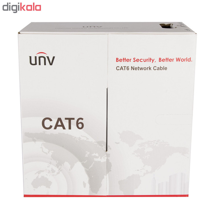 کابل شبکه یو ان وی طول 305 متر نوع CAT6 UTP