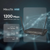 روتر میکروتیک مدل C53UiG+5HPaxD2HPaxD hAP ax³